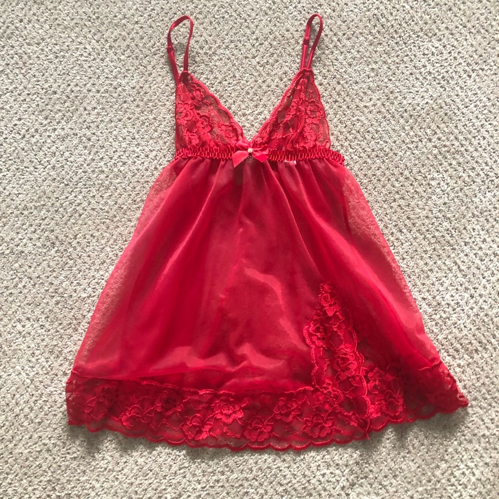 Sexy red babydoll